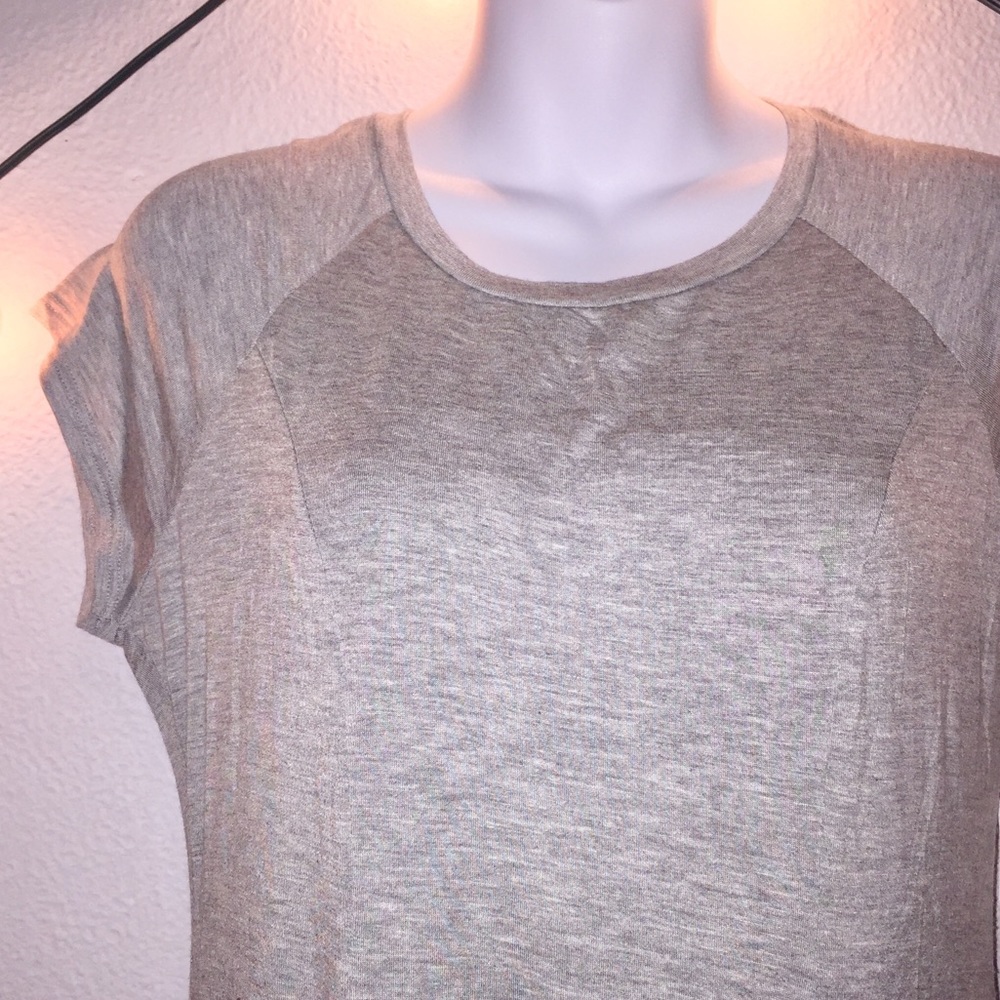 Charlotte Russe Grey T-Shirt swing Dress Large - Picture 6 of 8